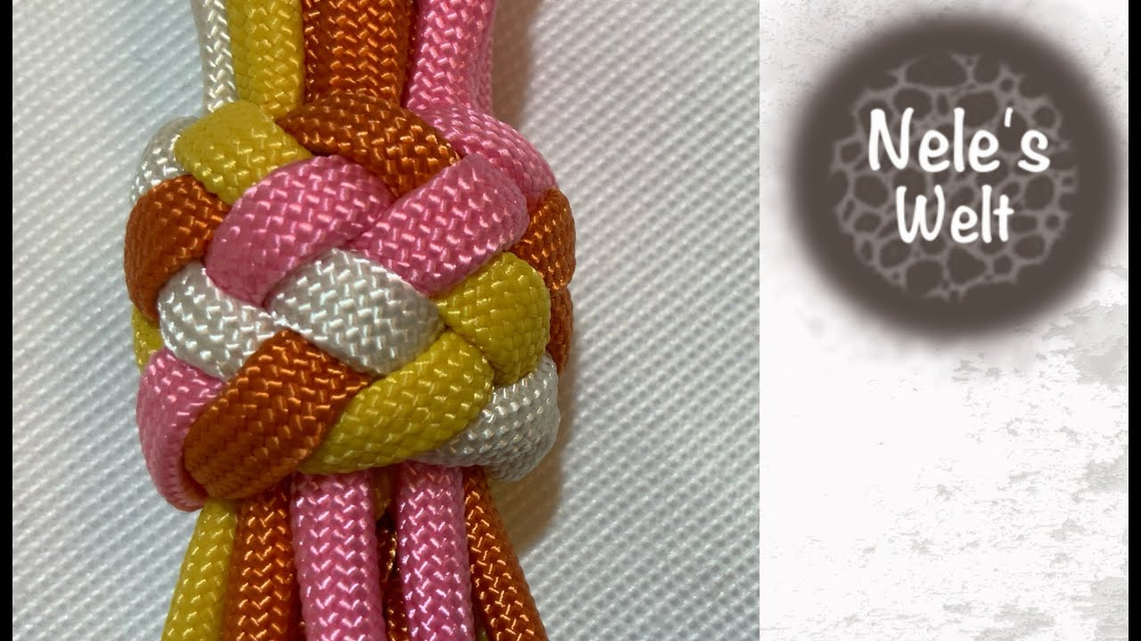 Paracord für Anfänger, Anfangs Endknoten Hundeleine, schöner Knoten für Leine, DIY Anleitung NeleC.