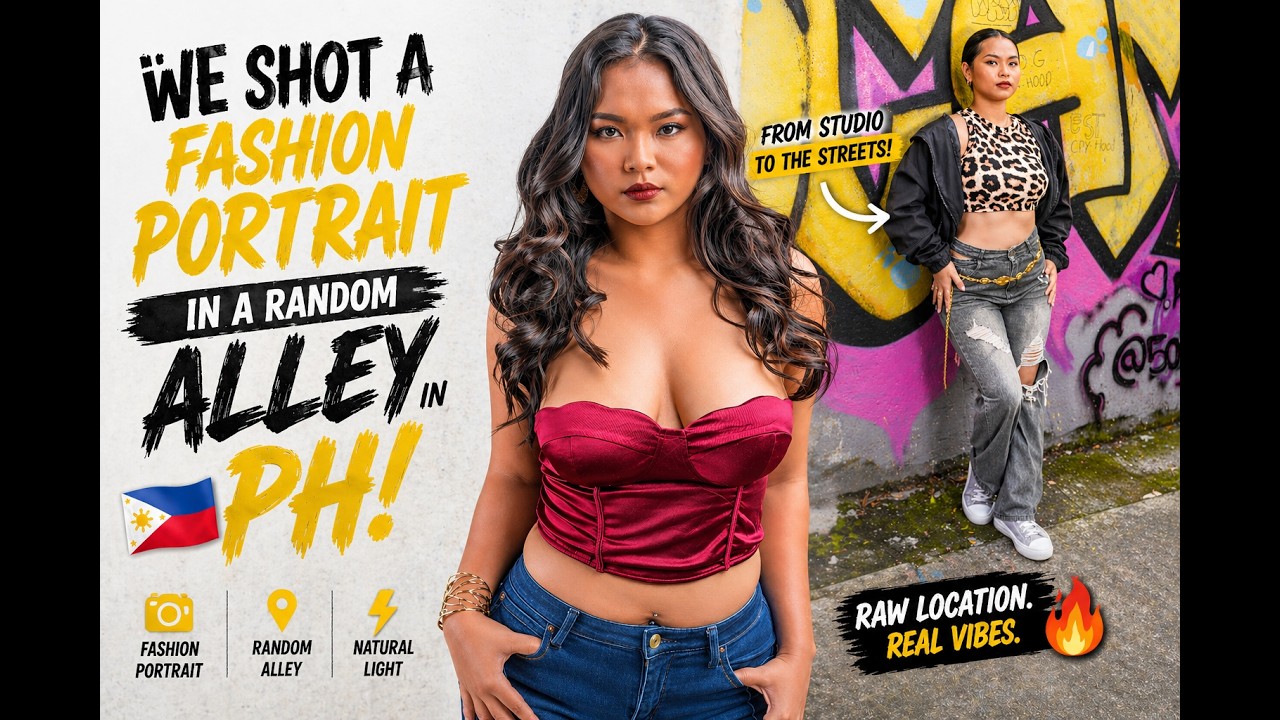 We Shot a Fashion Portrait in a Random Alley in the Philippines