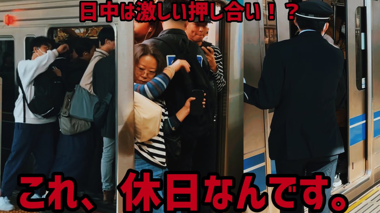 【マジで！？】休日でも押し合いが見れるの！？私鉄五路線の混雑を見てみた。