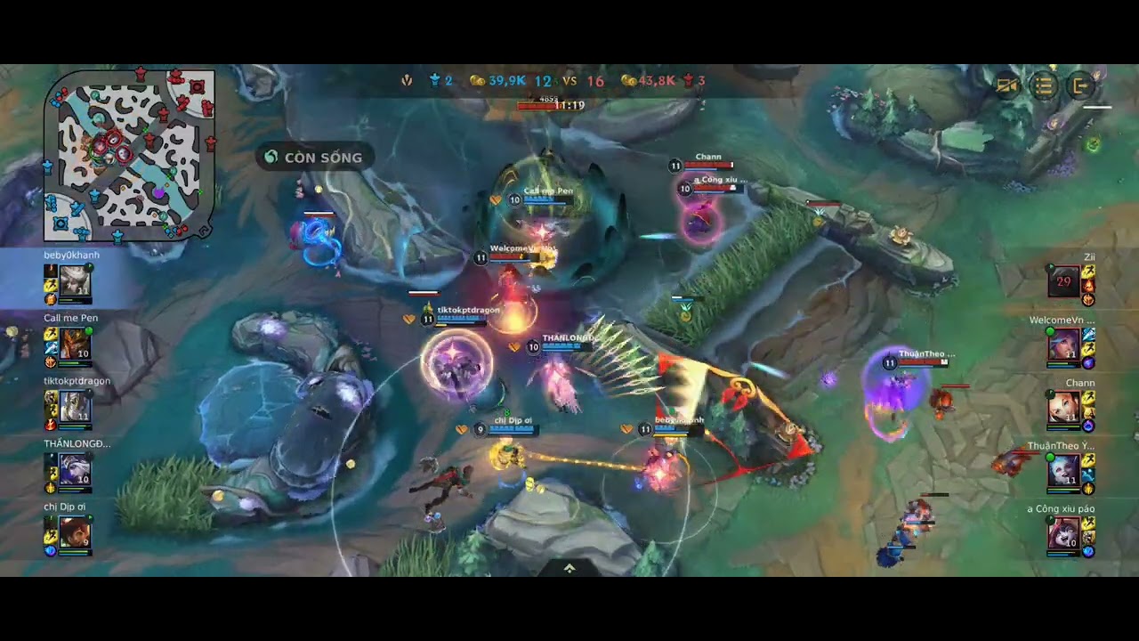 Mid tốc chiến galio 2 team chơi nuôi ad và cả 2 đều ăn penta, game quá lực