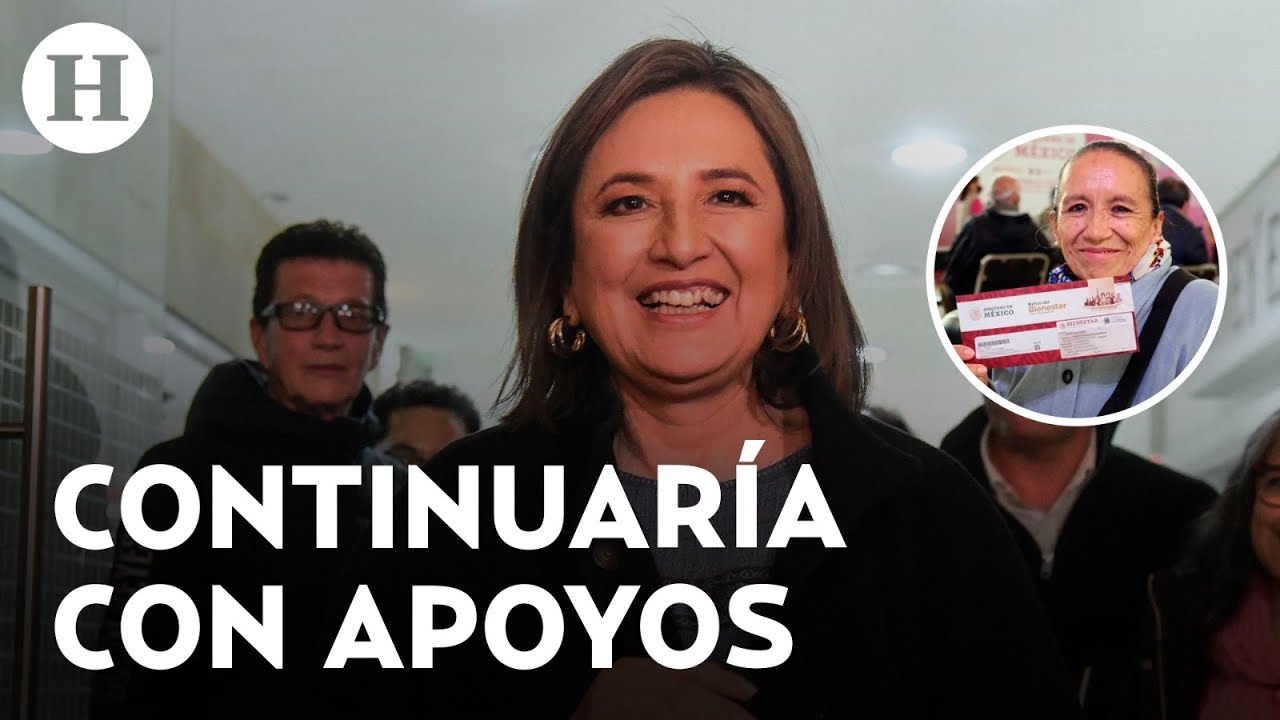 De ganar la presidencia, X&oacute;chitl G&aacute;lvez promete conservar programas sociales de AMLO, 