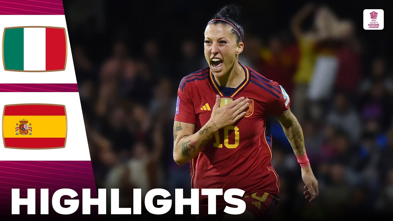 Spain vs Italy | Highlights | UEFA Women's Nations League 27-10-2023