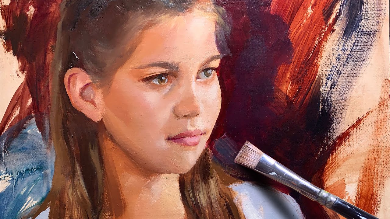 How to Make a Painterly Portrait | Oil Painting Time Lapse