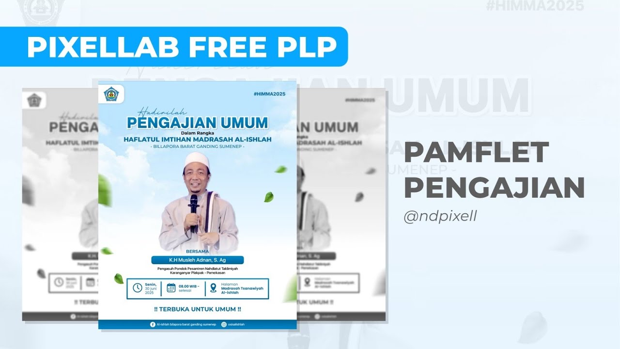 PAMFLET PENGAJIAN | PIXELLAB | FREE FILE PLP