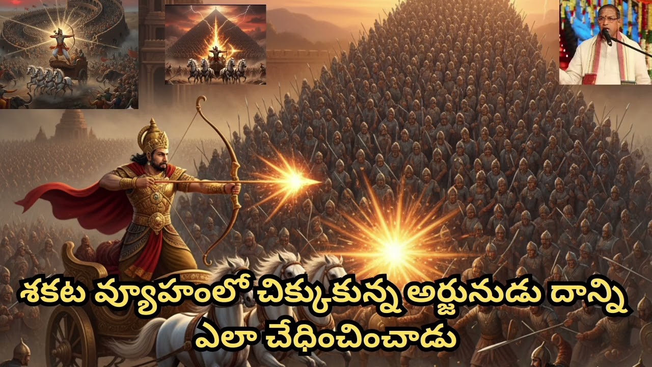 శకట వ్యూహంలో చిక్కుకున్న అర్జునుడు దాన్ని ఎలా చేధించించాడు