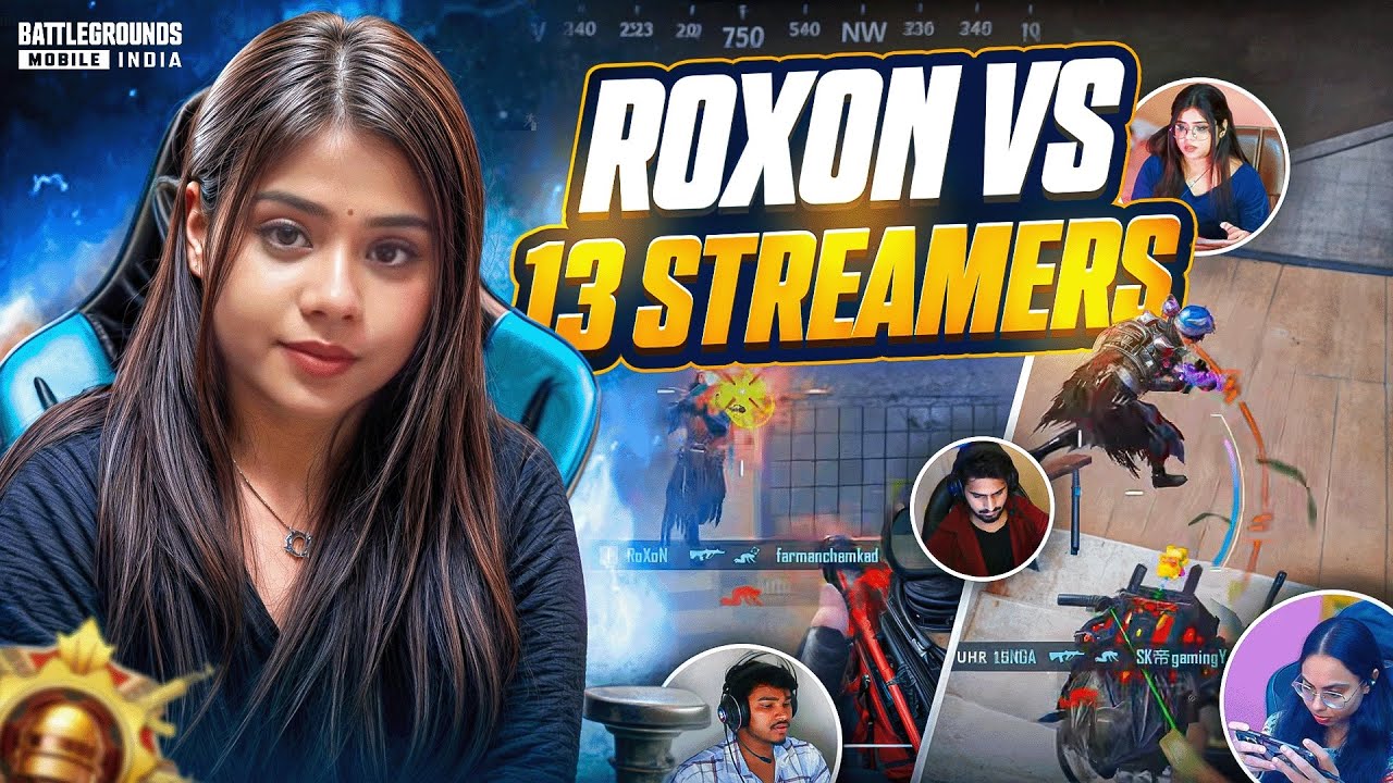 Roxon Vs 13 YouTubers🔥 They Called Me H@cker & Reported Me🔥 Roxon Vs Streamers | BGMI