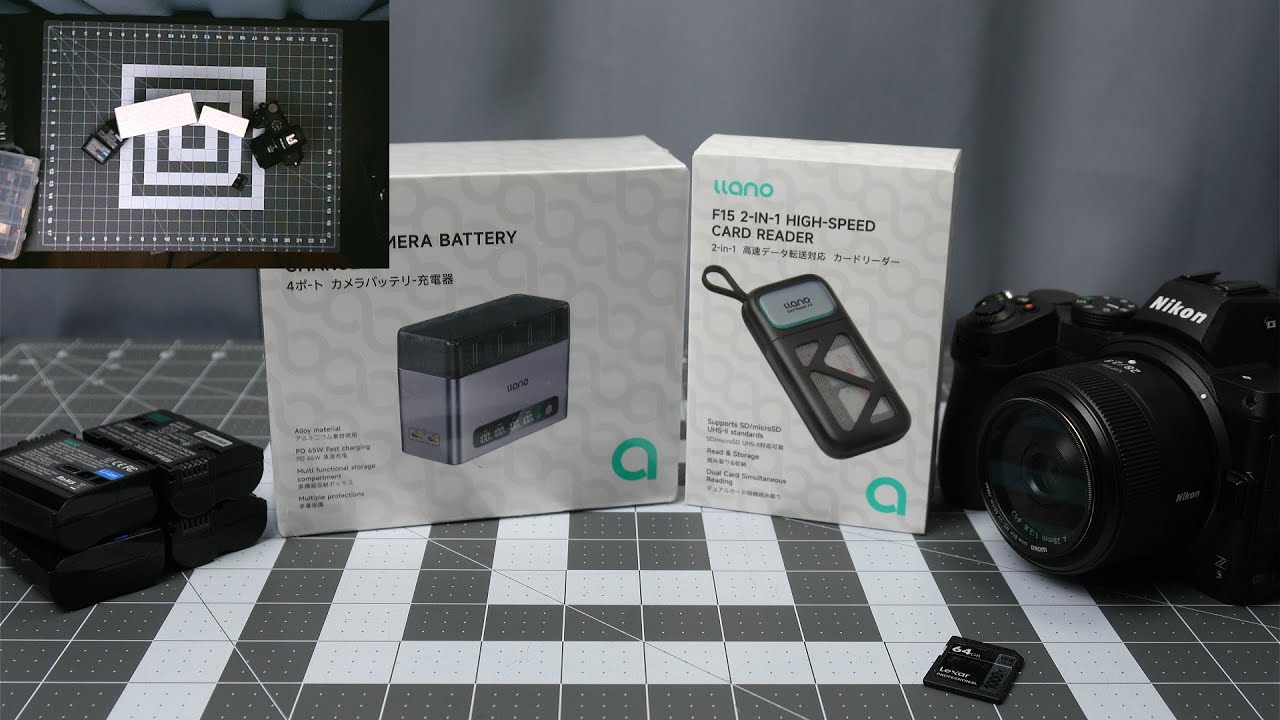 Unboxing a LLANO EN-EL15c 4-port charger & SD card reader holder combo device!