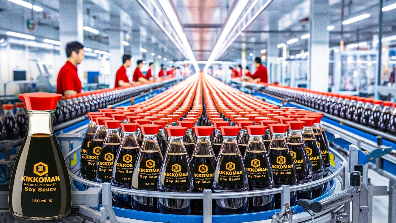 How Kikkoman's Soy Sauce is Made | Made of What?