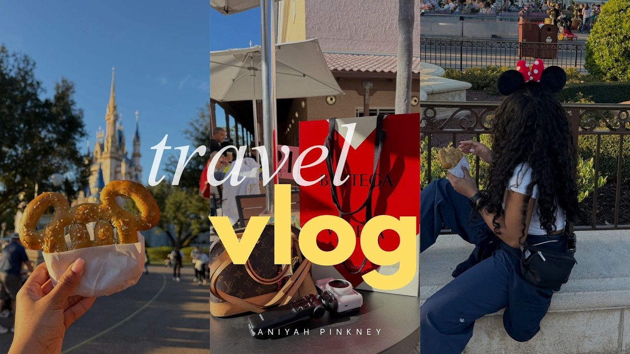TRAVEL VLOG| first time at disney + shopping + christmas haul + more