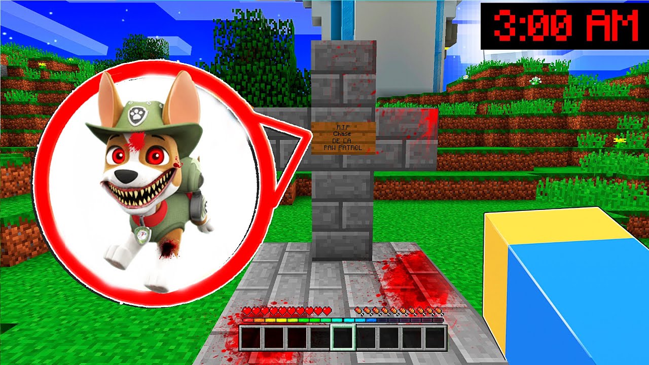 ENCONTRAMOS LA TUMBA DE TRACKER DE PAW PATROL EN MINECRAFT 😱
