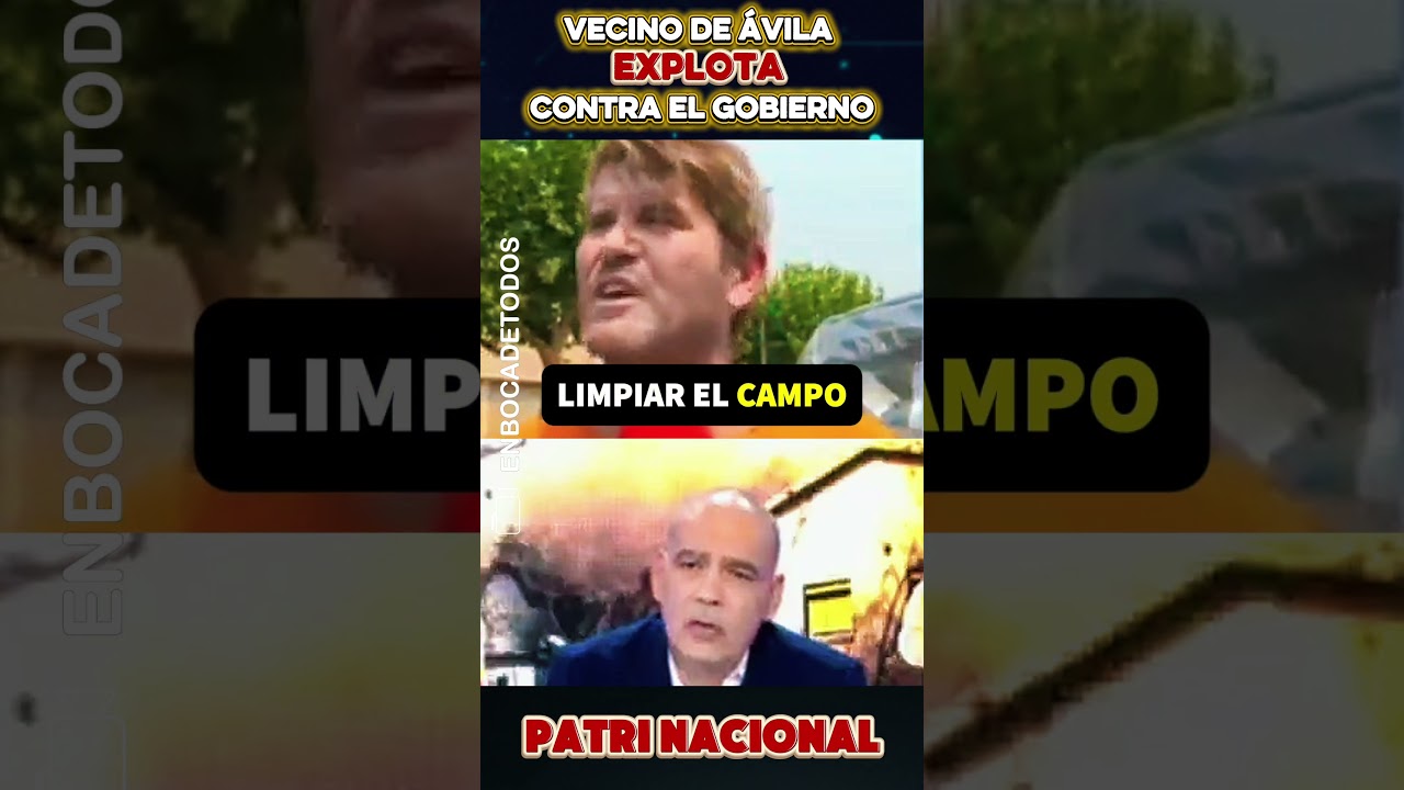 🔴 Vecino ESTALLA contra el Gobierno por su in&uacute;til gesti&oacute;n de la UME y la prevenci&oacute;n de incendios