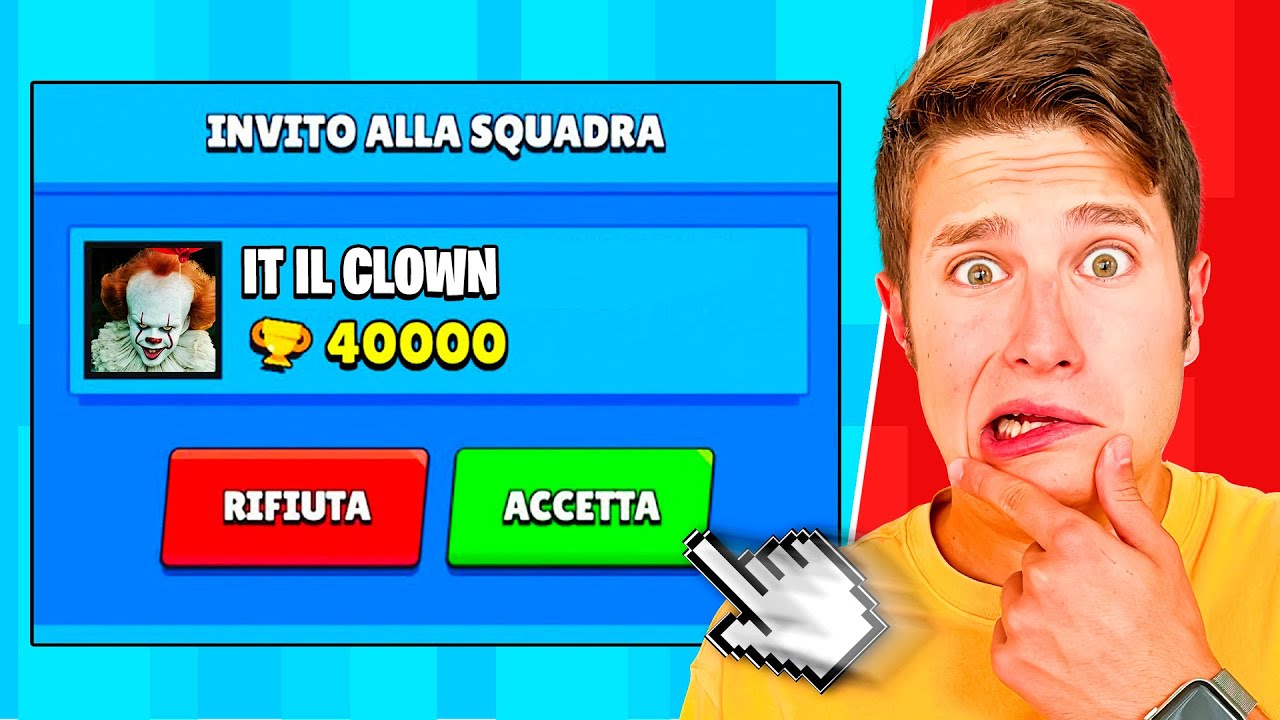 RICEVO L&rsquo;INVITO DA *IT IL CLOWN* SU BRAWL STARS!!😱