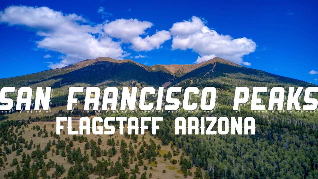 San Francisco Peaks Flagstaff Arizona (4K) Relaxing Cinematic Drone Video