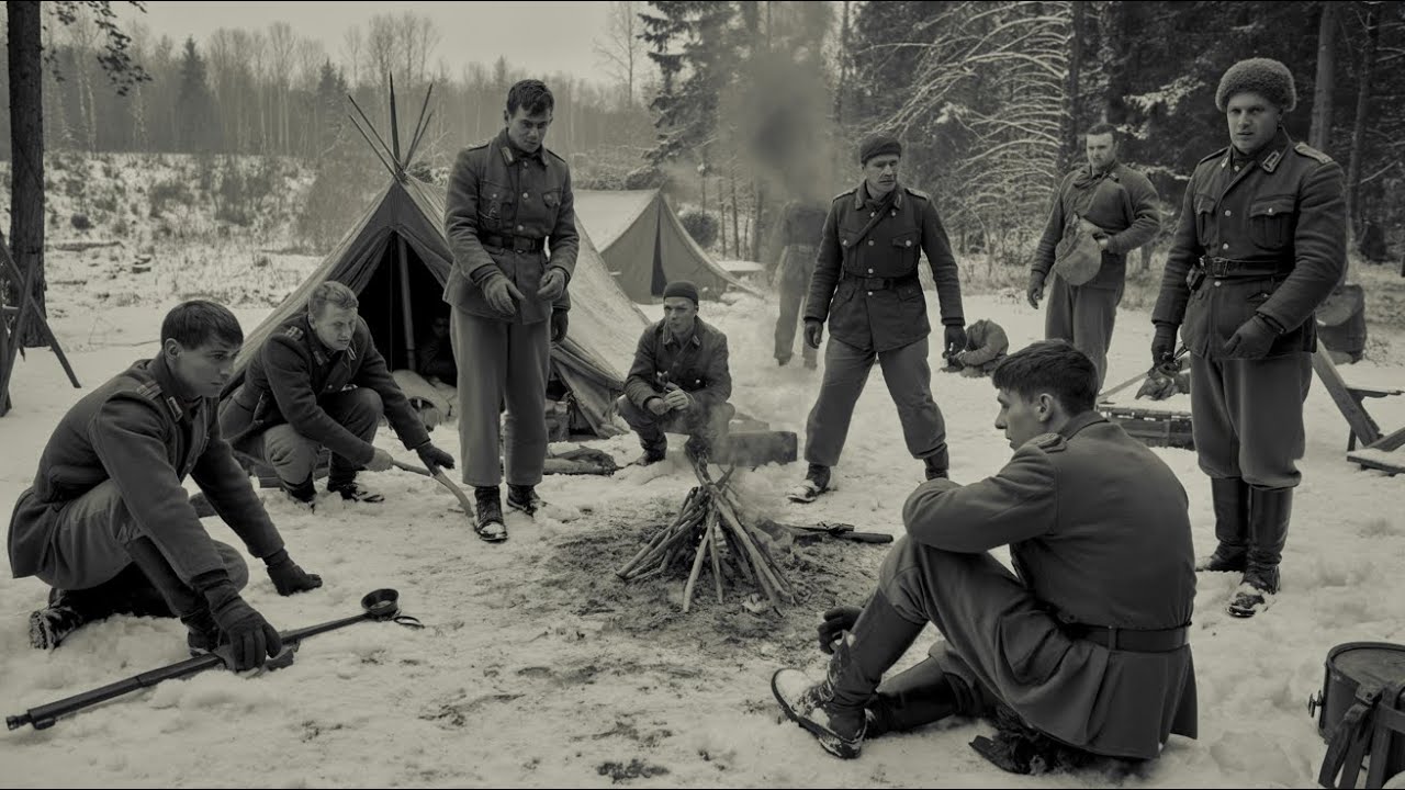 НЕМЦЫ РАЗБИЛИ временный лагерь, не понимая, что местность уже их выдала