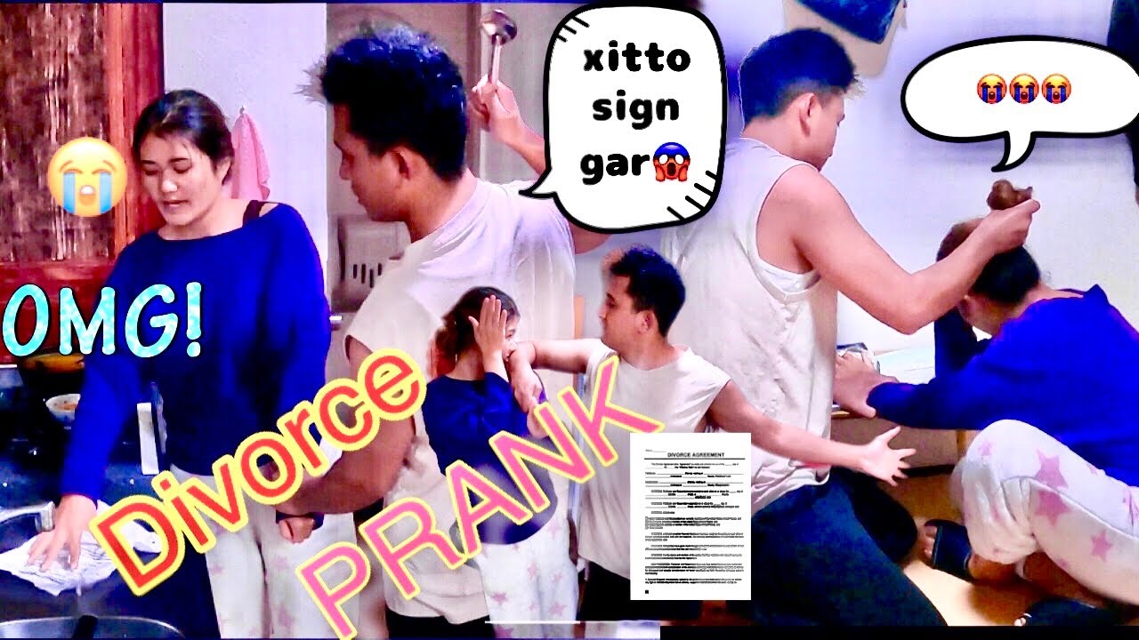 DIVORCE PRANK ON WIFE 😱