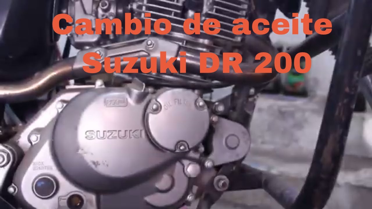 Cambio de aceite Suzuki DR 200