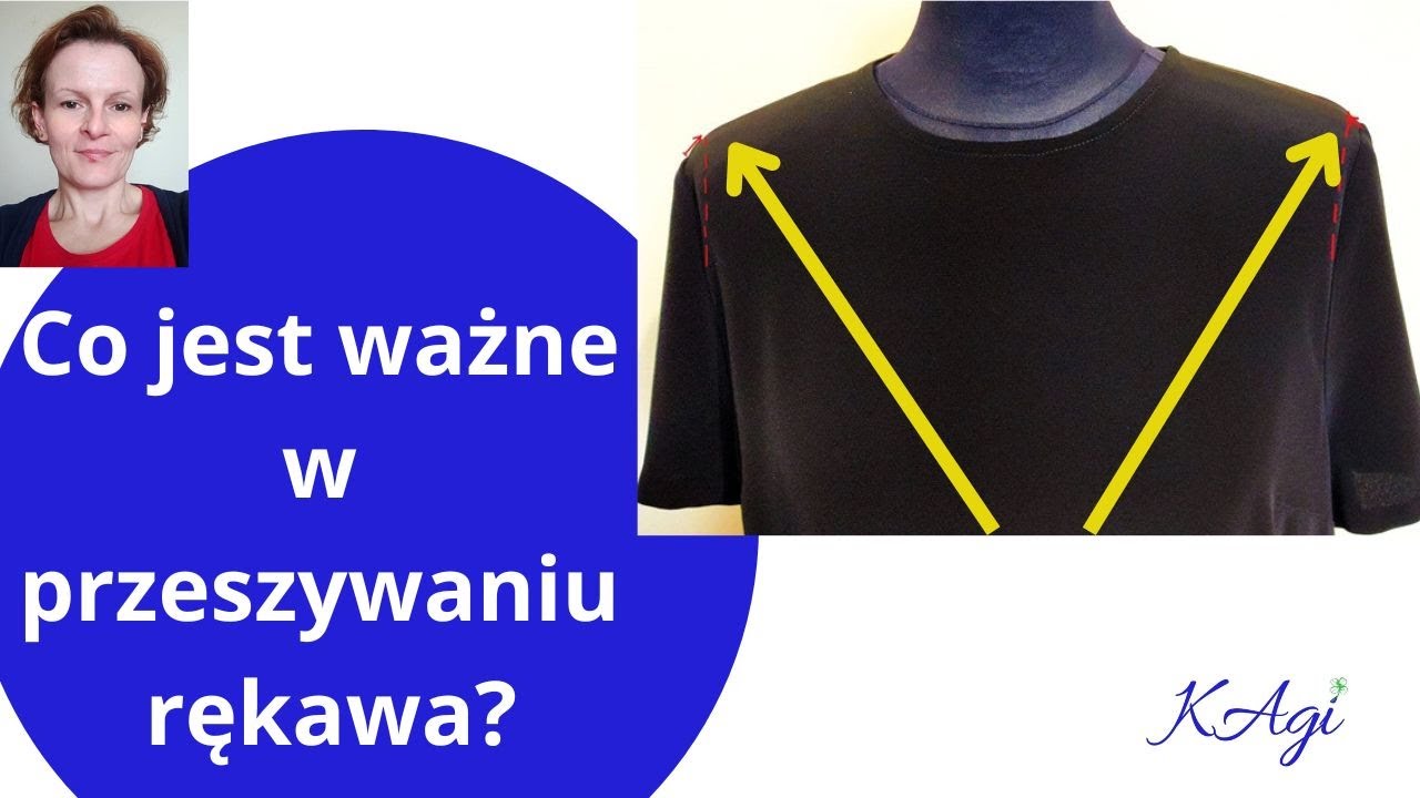 Ubranie za szerokie w ramionach. Zwężanie ramion .Jak przesunąć miejsce wszycia rękawa?