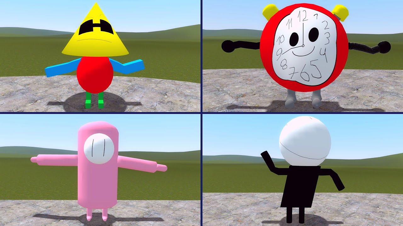 NEW 3D MEMES ShapeMan, Elern Clek, Foll Giy, AND Burrus Getto in Garry's Mod