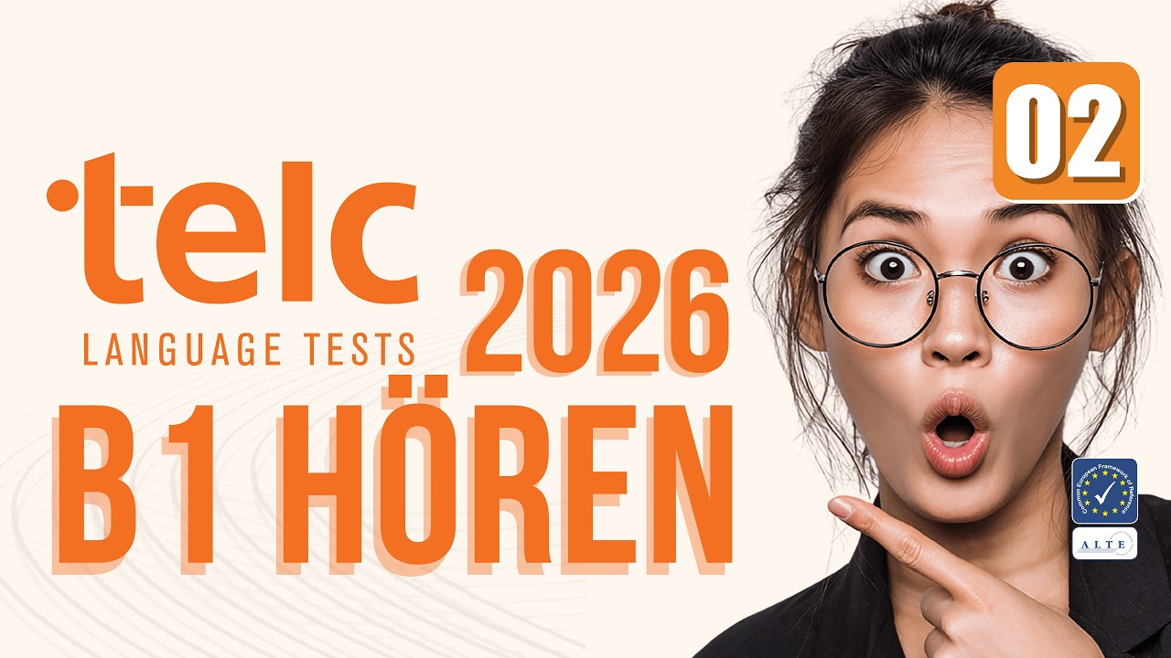 B1 hören TELC Zertifikat 2026 Exam #02 | mit Lösungen