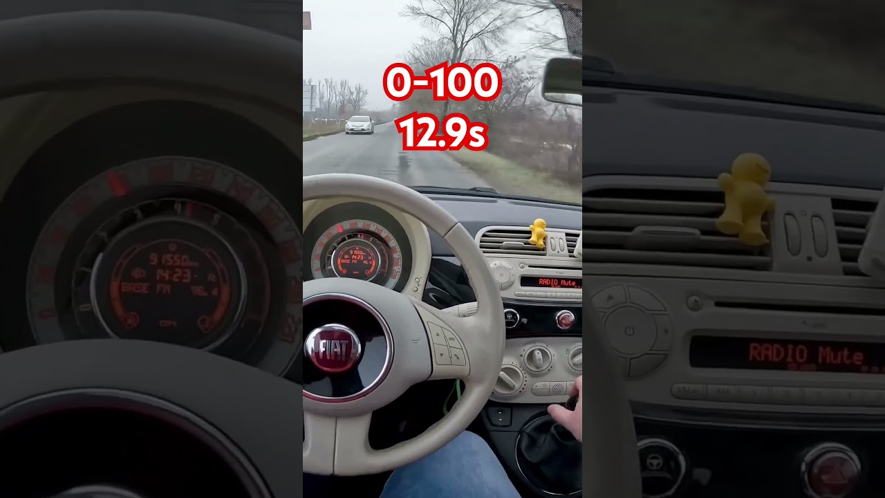 2012 Fiat 500 1.2 8v 0-100.   #fiat #fiat500