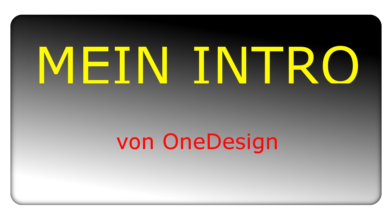 Mein Intro von OneDesign (Template in der Beschreibung)