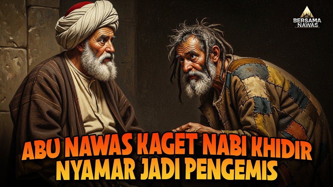 ABU NAWAS BERTEMU NABI KHIDIR YANG MENYAMAR JADI PENGEMIS TUA - CERITA LUCU PENGANTAR TIDUR