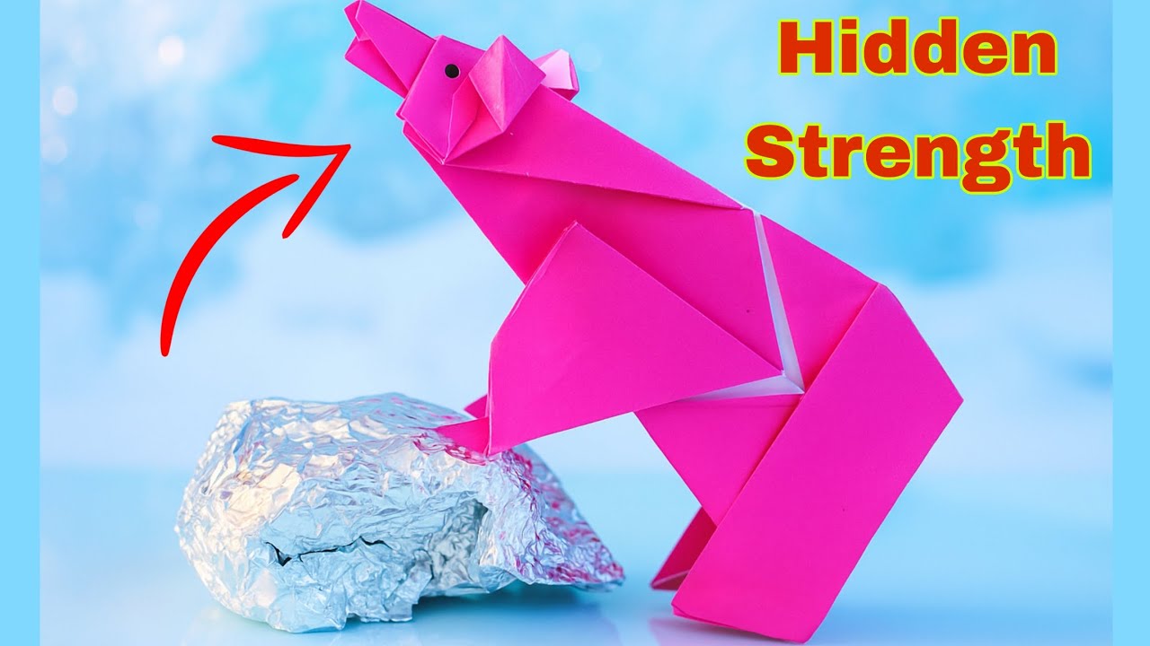 How to Make an Origami Bear That Looks Alive! 🐻✨