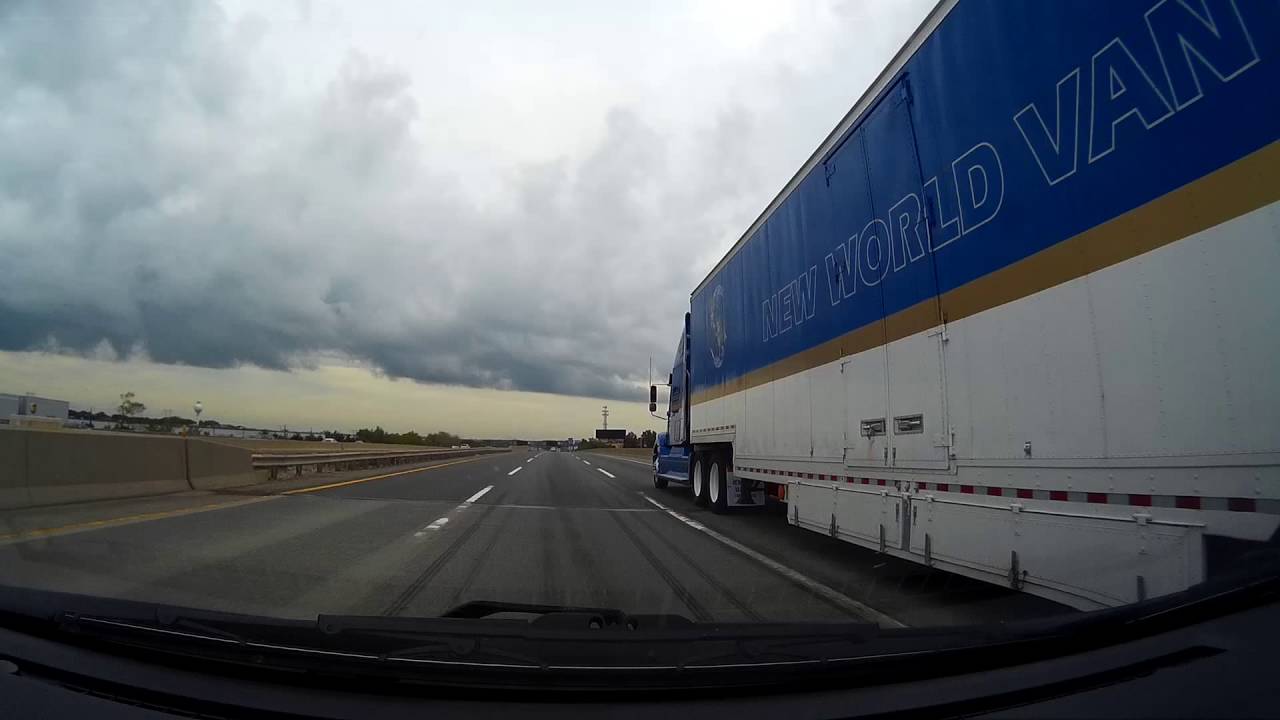 (4) New Jersey Turnpike --Exit 8 to Exit 9--northbound (cars-buses-trucks)