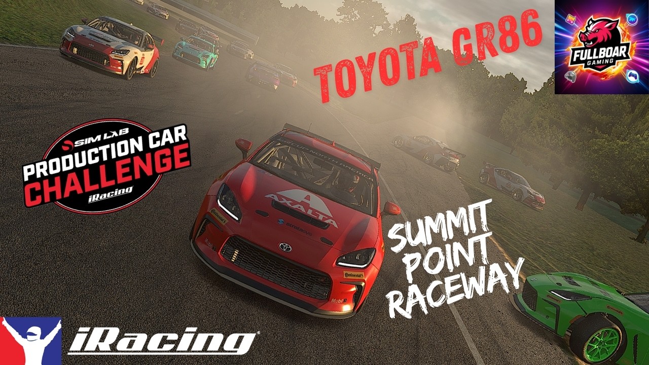 Production Car Challenge at Summit Point raceway. #iracing #toyotagr86  #summitpoint  #simracing
