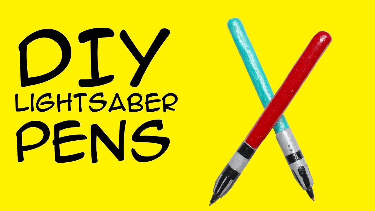 DIY Polymer Clay Lightsaber Pens (for Star Wars Fans) a GeekyMcFangirl Tutorial