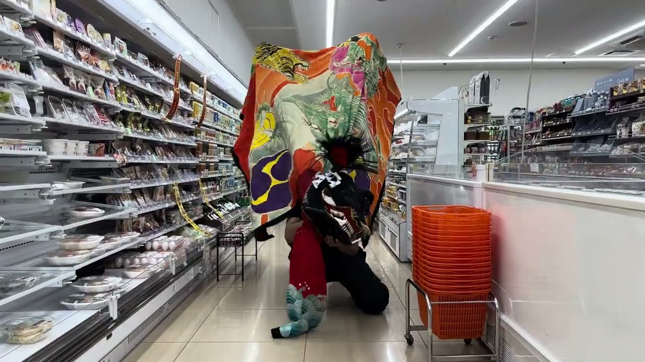 獅子舞2023 山階の秋祭り ヘンド獅子
