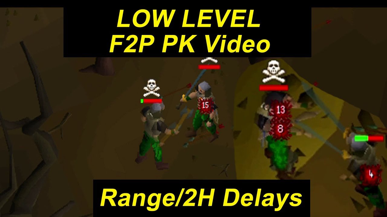 OSRS Low Level F2P PK Vid #2  | Range/2H Pking | Dr Pk