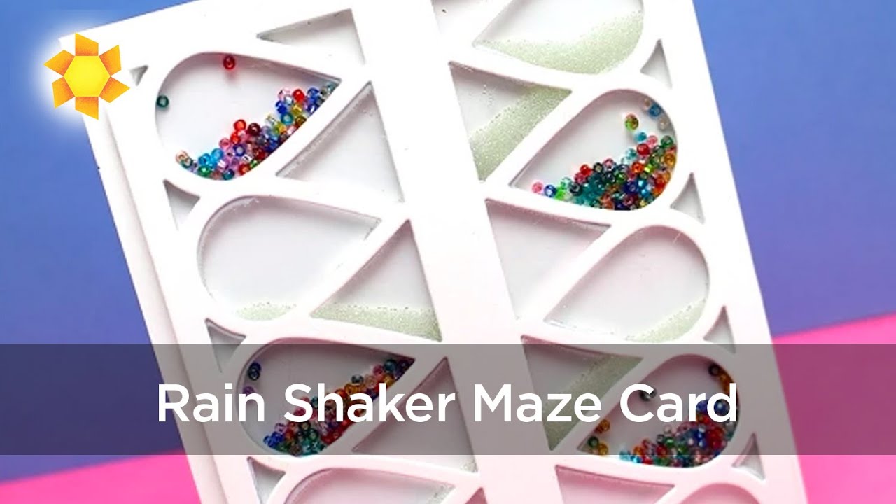 Rain Shaker Maze Card