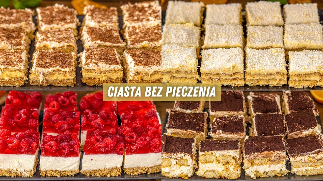 CIASTA BEZ PIECZENIA! 4 przepisy na ŚWIĘTA i SYLWESTRA