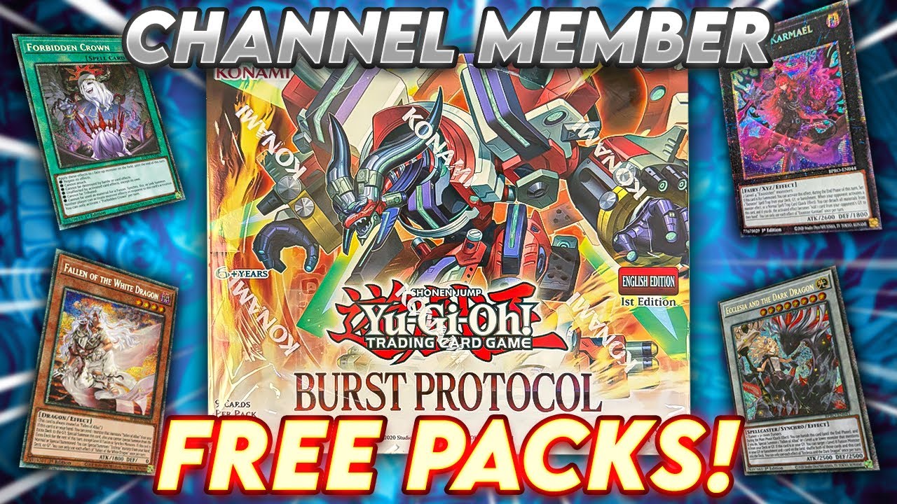 Opening FREE Packs of Yugioh Burst Protocol for Channel Members! (INSANE Pulls)