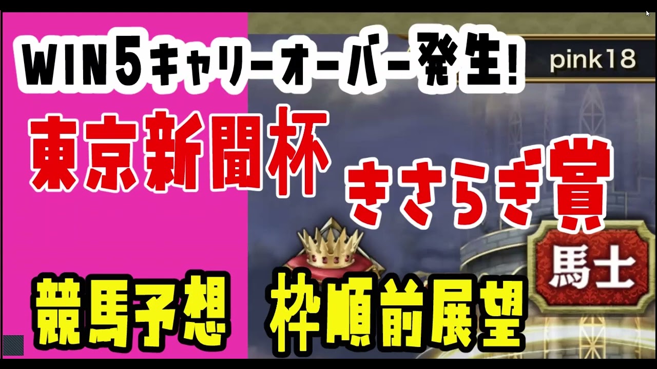 競馬予想　きさらぎ賞　東京新聞杯　WIN5　キャリーオーバー