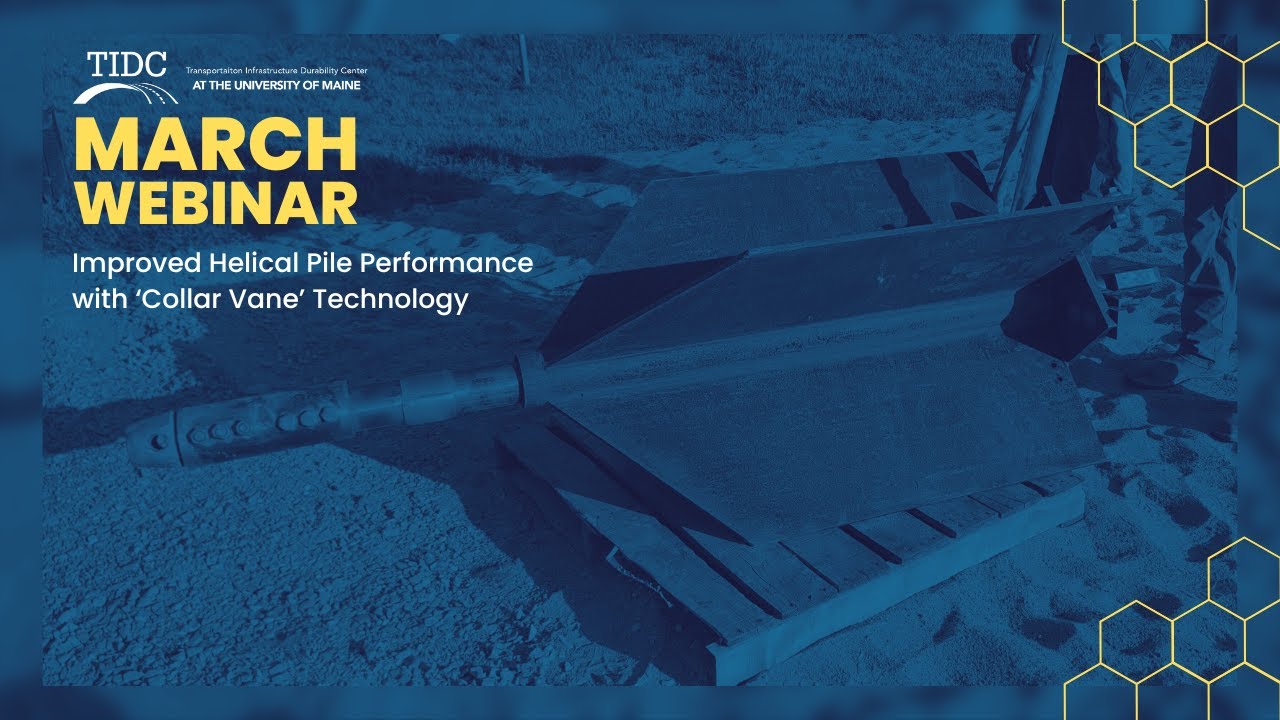 TIDC March 2024 Webinar - Improved Helical Pile Performance with Novel Collar Vane