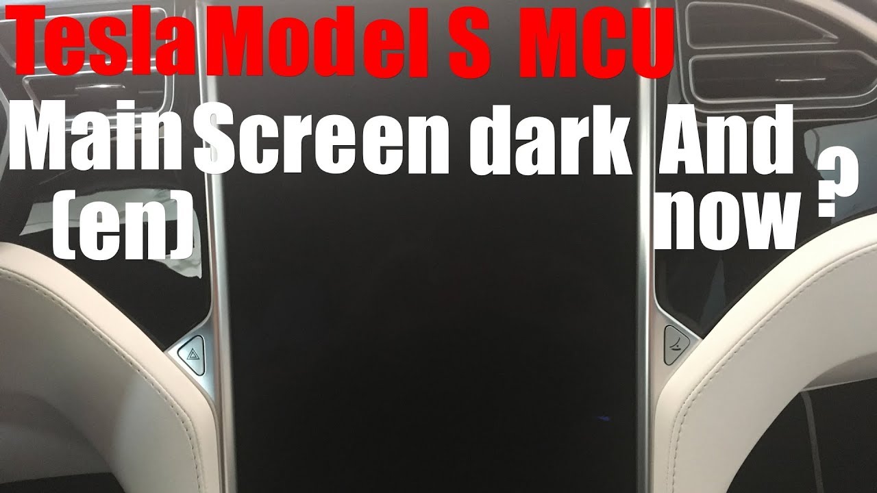Главный экран Tesla Model S темный (en)