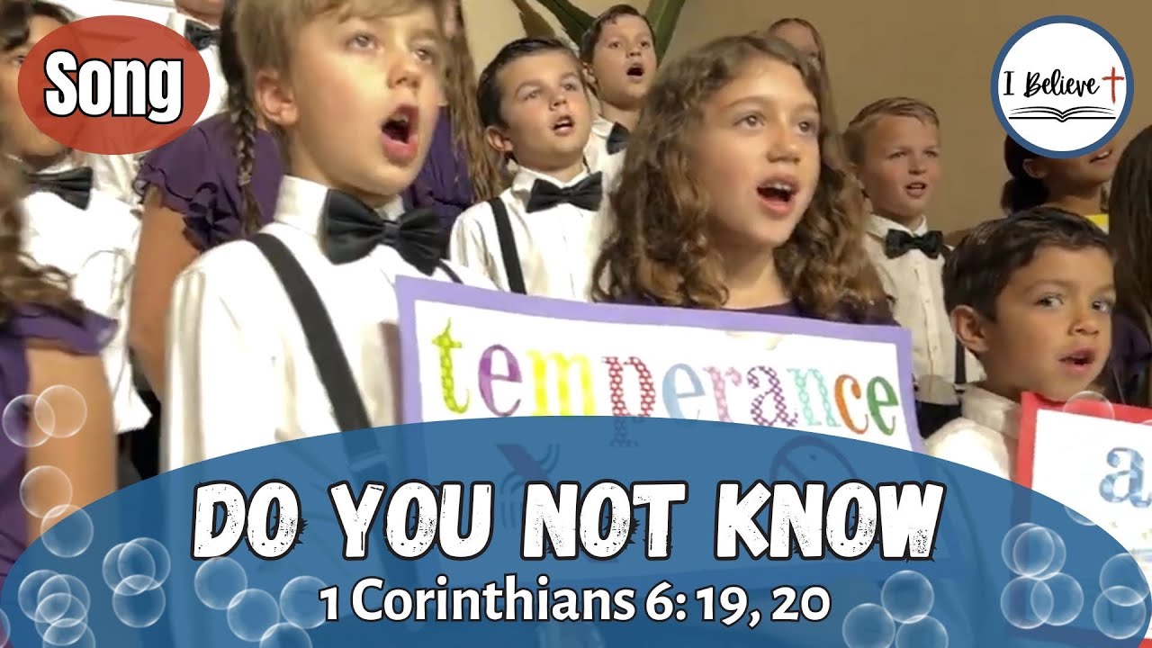 1 Corinthians 6:19, 20 ~ Bible Memory Verse Song for Kids ~ Scripture Song about CHRISTIAN BEHAVIOR