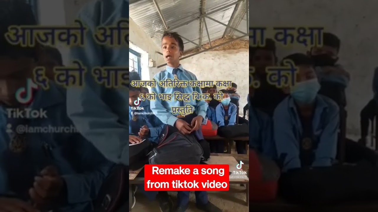 Remixing a tiktok viral song by a school boy in remote nepal