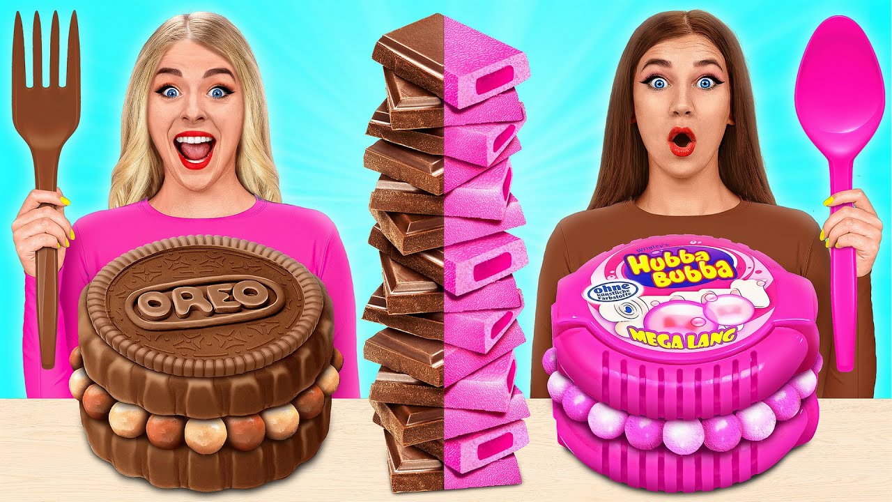 Kaugummi vs Schokoladen Essen Challenge von Mega DO Challenge
