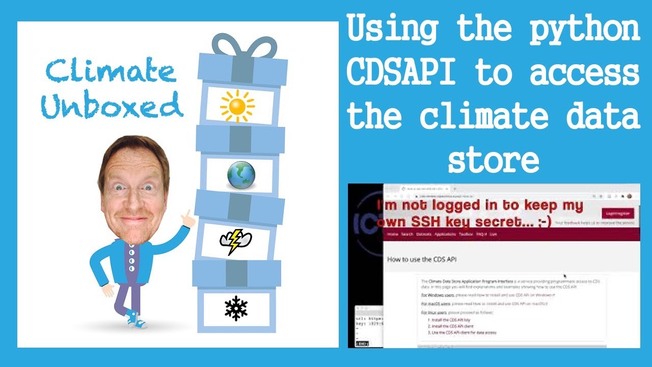 Using the python CDSAPI to access the climate data store
