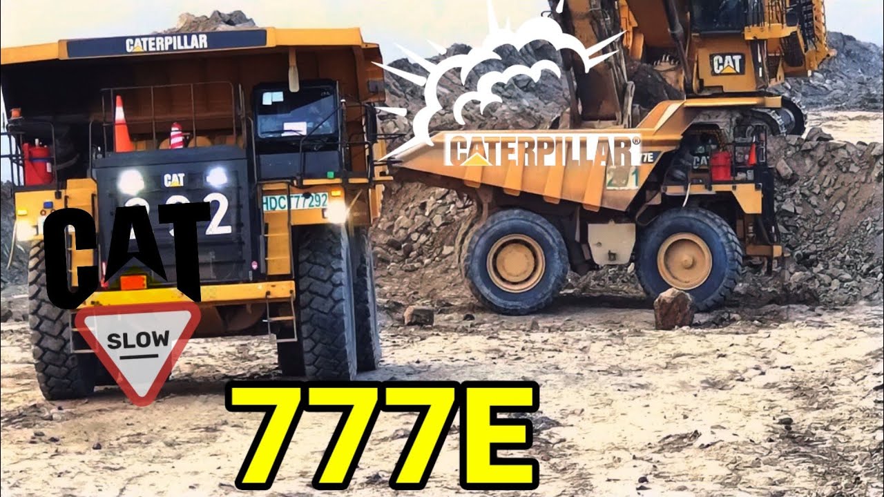 Loading and Unloading process with  Cat 777e