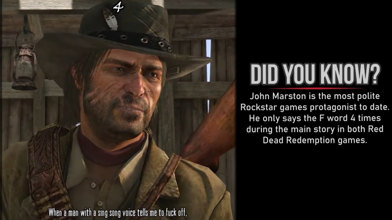 John Marston says the F-word