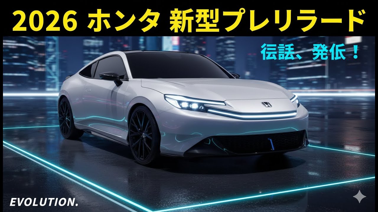 かつて消されたプレリュード…しかし2026年 ホンダ・プレリュードが衝撃の復活！😱🔥
