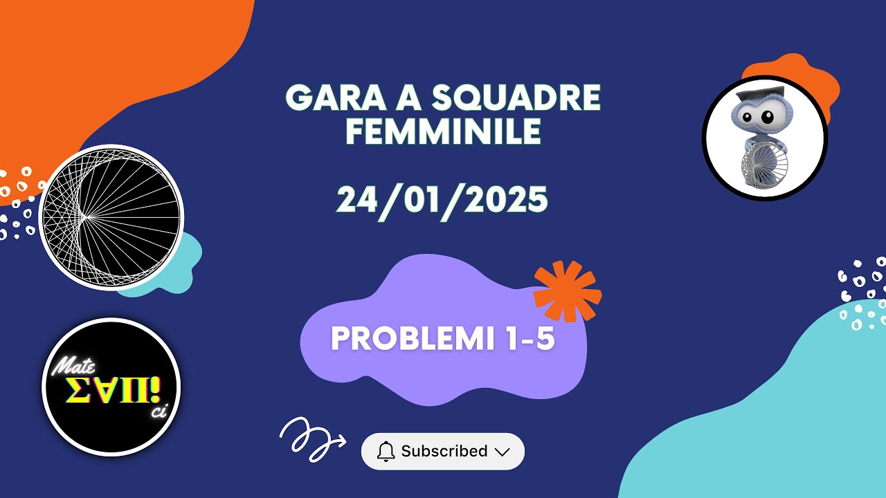 Problemi 1-5 | Gara a squadre Femminile 2025