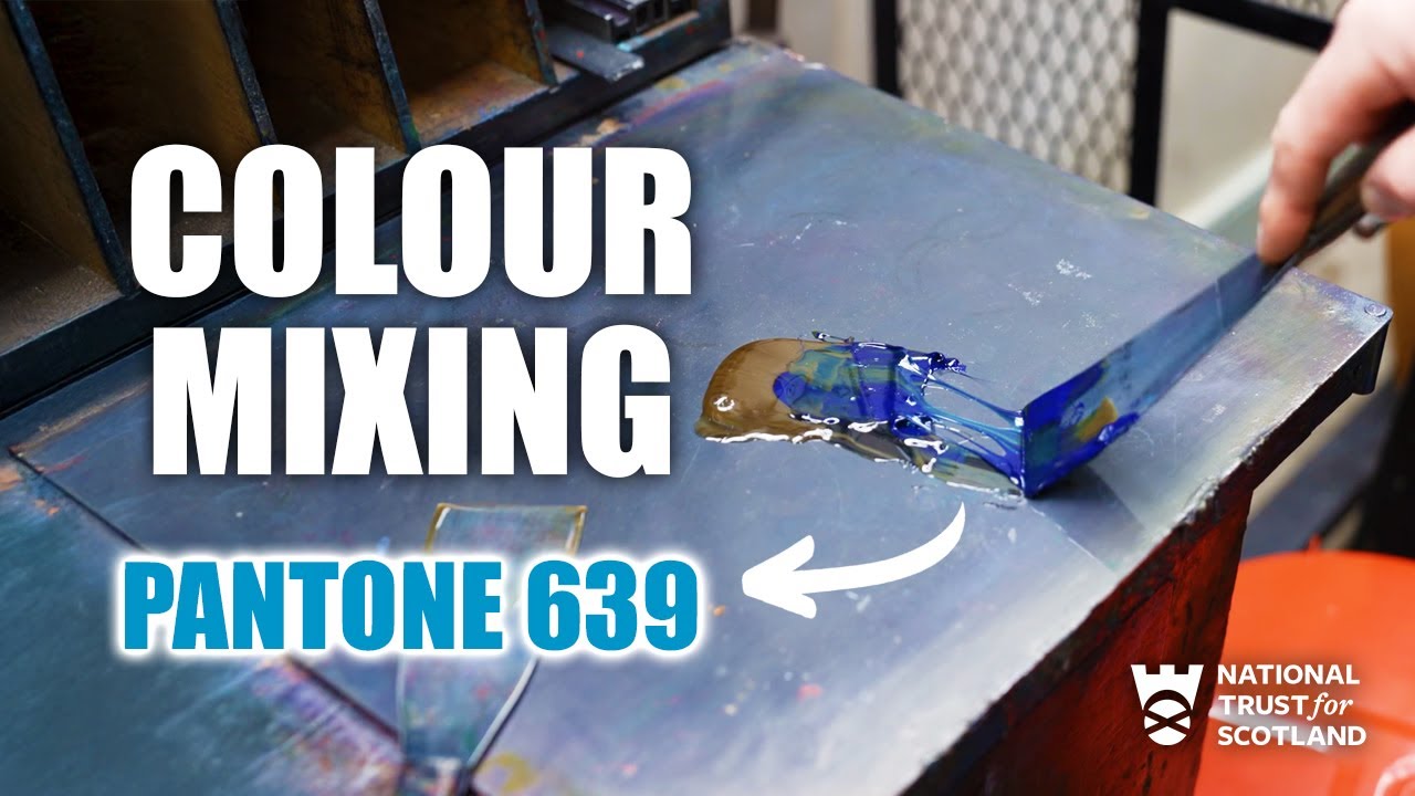 Colour Mixing ASMR | Pantone 639 | Satisfying Ink Blending and Letterpress Printing