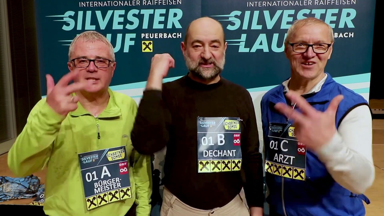 Int. Raiffeisen Silvesterlauf Peuerbach - EIN PROMI-TRIO UNTERWEGS IN GEHEIMER LAUF-MISSION