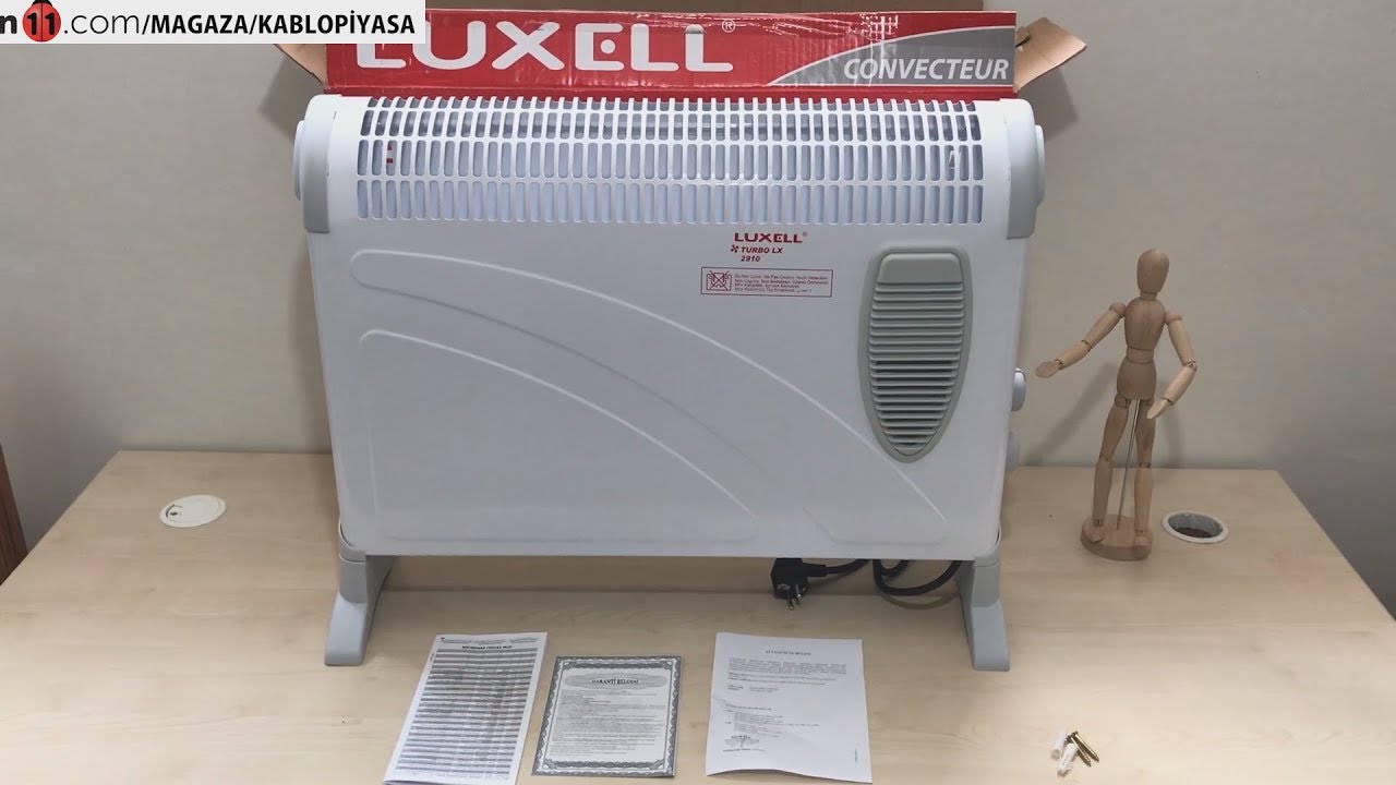 LUXELL LX-2910 Fanlı Konvekt&ouml;r Isıtıcı 2000W
