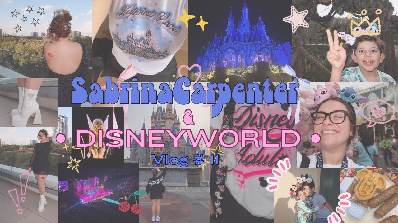 SABRINA CARPENTER & DISNEYWORLD IN THE SAME WEEKEND! DFW ✈️ MCO | grwm, pin trading, travel vlog #11